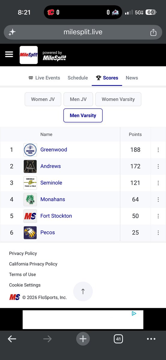 Andrews Athletics tweet media