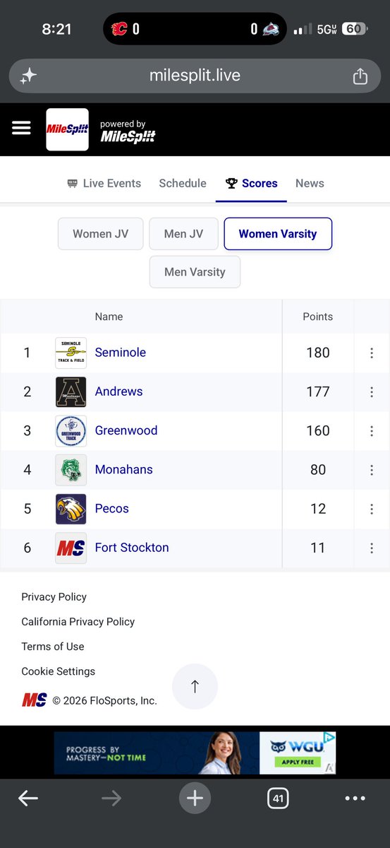 Andrews Athletics tweet media