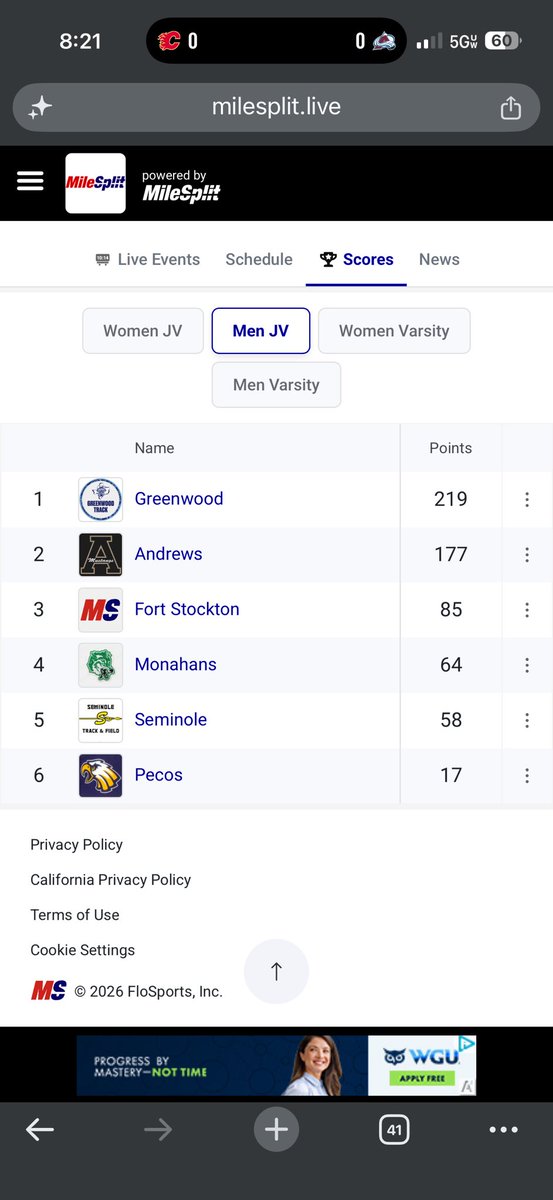 Andrews Athletics tweet media