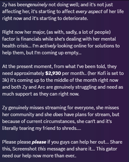 PixelDee_VR's tweet photo. Firstly: I gained permission to post this

Secondly: I'm saying their quiet part out loud. please for the love of god, someone pleaase see this and help my friends I am begging you.

https://t.co/jqkEVJNSuX

@Zyren_Song https://t.co/9NQ1VnnDJt
