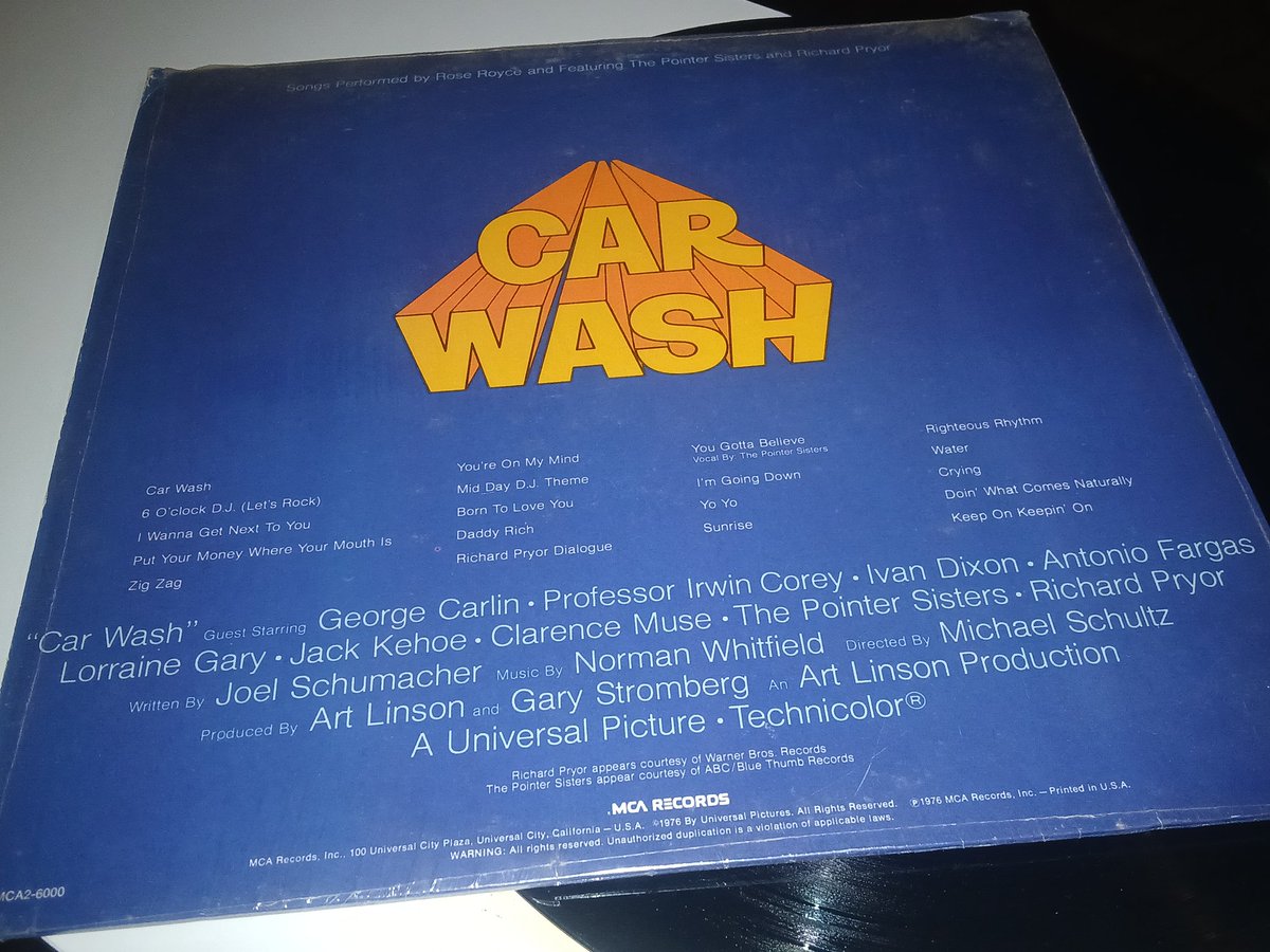 Amazingthrifts's tweet image. Check out #CARWASH ORIGINAL MOTION PICTURE SOUNDTRACK LP #VINYL (1) ebay.us/m/37gz9s #eBay via @eBay