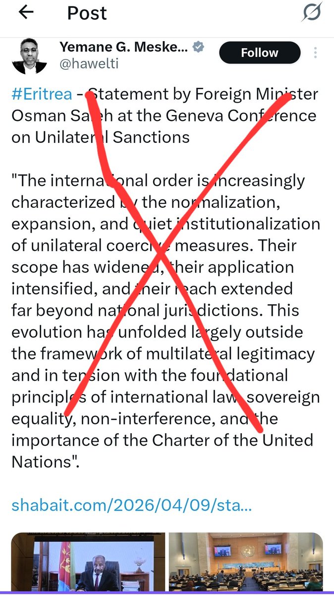 Afiye1952's tweet image. While the regime complains about external pressures in #Geneva, it continues its campaign of #transnationalrepression against Eritrean activists, refugees, and families abroad. The greatest obstacle to Eritrea's development is not sanctions  it's the #PFDJ's total control,