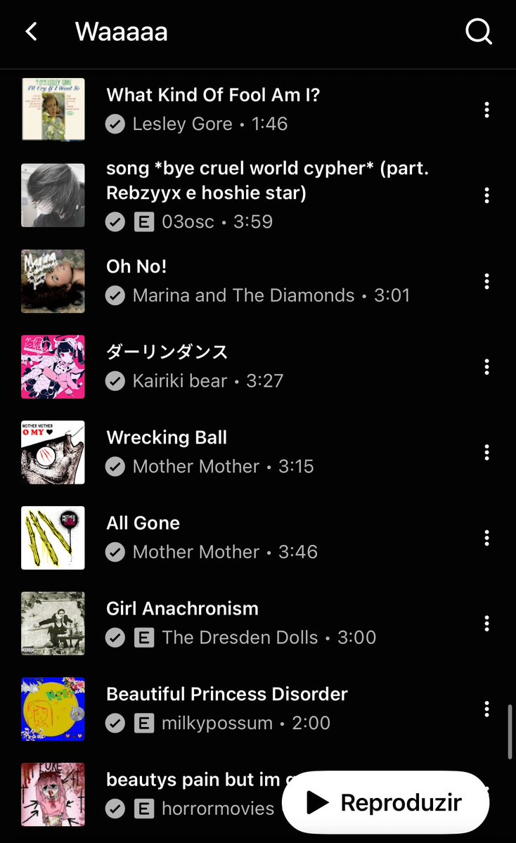 Compassion26133's tweet image. I forgot I had a list of songs I kin, half of them I added them when I was with them™