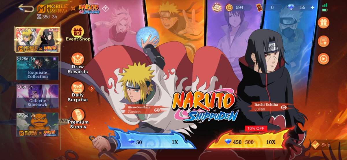 se0paw's tweet photo. @Txtmlbb_ yg mau beli skin naruto ini bisa dm yaaa, di gift dari akun pribadi🫰🏻 https://t.co/a8lWtccLS0