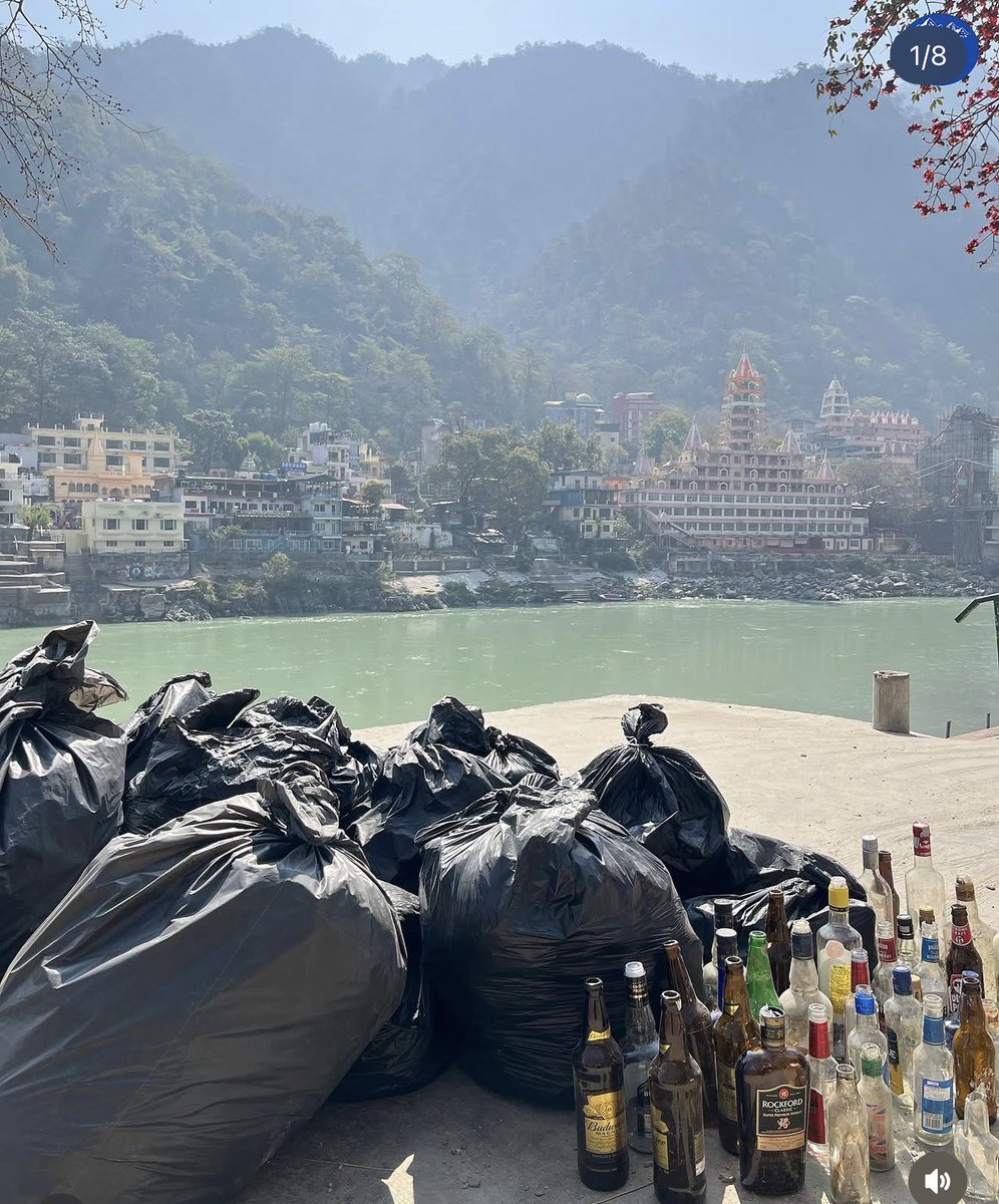 Save Devbhoomi Uttarakhand!! ⛰️

Sacred temple towns are slowly turning into liquor hubs. 

Student volunteers from <a href="/thehimadri14/">The Himadri Foundation</a>  are out there cleaning the areas around holy sites in Rishikesh and Dhari Devi, picking up piles of discarded liquor bottles.

And meanwhile, our
