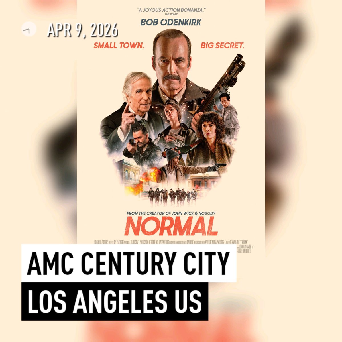 #movie screening tonight... #Normal . #BobOdenkirk <a href="/mrbobodenkirk/">Mr. Bob Odenkirk</a> <a href="/magnoliapics/">Magnolia Pictures</a>