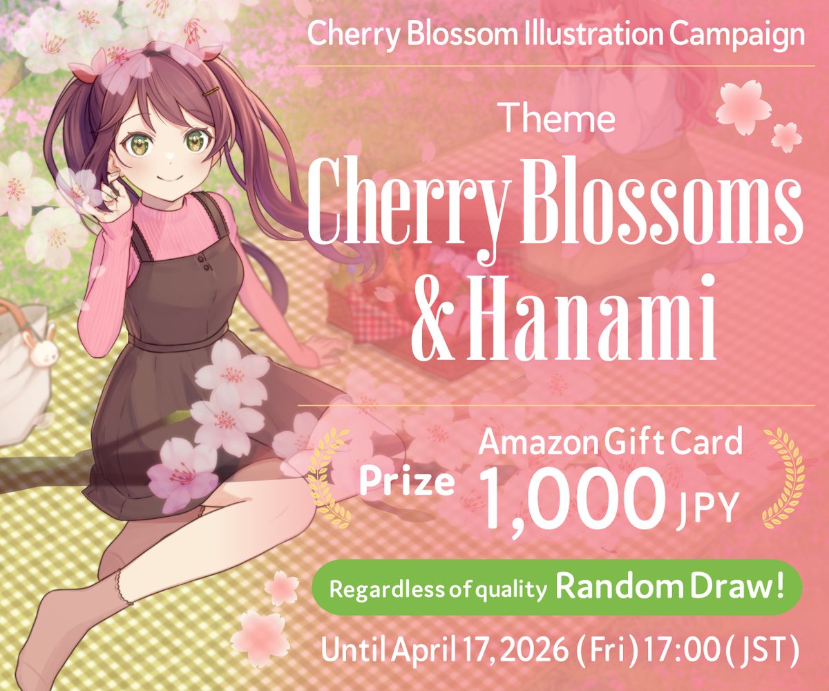 ／
      Still time to join!
📢 Cherry Blossom Illustration Campaign 
　  Staff Picks &amp; Showcase!
＼
Spring by Niceannoying <a href="/niceannoying/">Niceannoying</a>
medibang.com/picture/pm2603…
Sakura_Ambient.png by Fuuyu* <a href="/fuuyu_art/">Fuuyu*</a> 
medibang.com/picture/si2603…

👇 Check the URL for details 👇