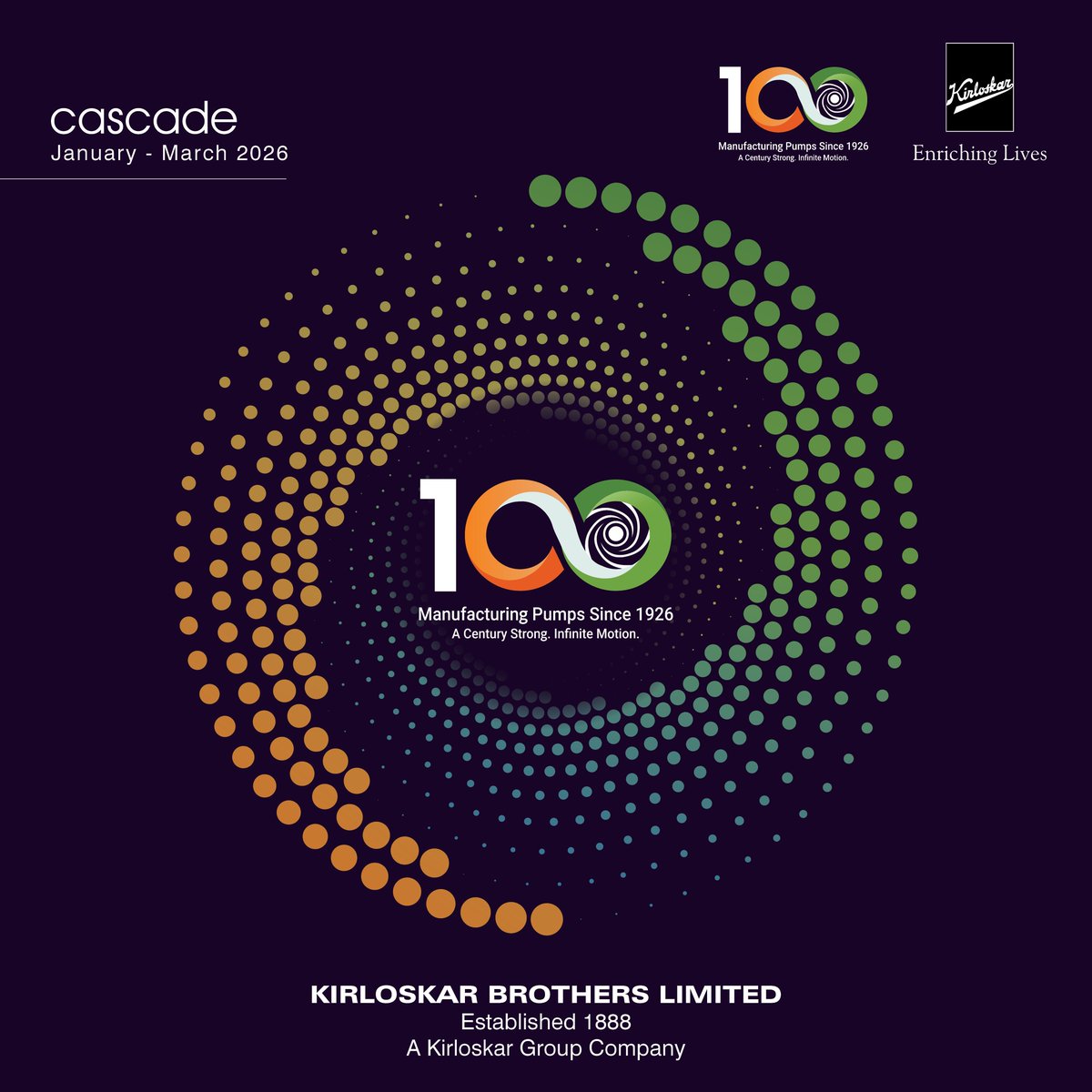 KBLPumps's tweet image. The latest edition of #Cascade is now live!
Since 1926, our commitment to advancing pump technology, strengthening capabilities &amp;amp; delivering reliable solutions has powered industries &amp;amp; communities across the world.

Read here: tinyurl.com/KBLCacadeApr26
 
#KirloskarBrothersLimited