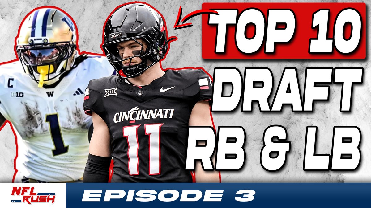 GridironApex's tweet photo. TOP 10 RBs &amp; LBs list - LIVE NOW! Hit the link.
https://t.co/A0YWTqyOcR https://t.co/S5vd9OnUXj
