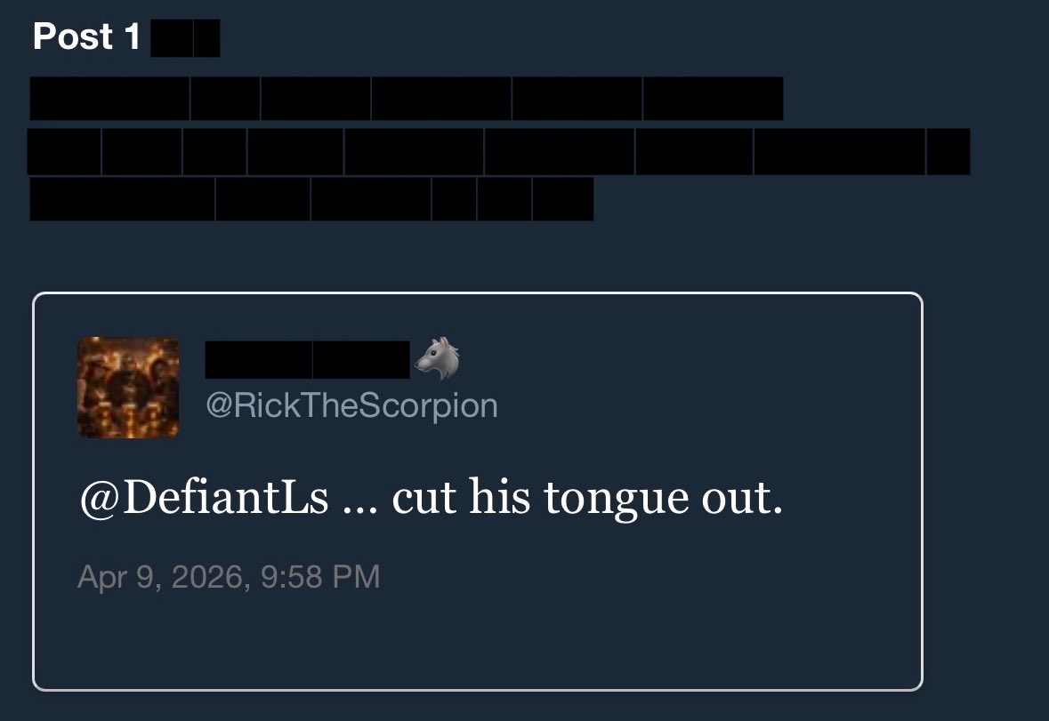 DeadieMasters's tweet photo. @DefiantLs Coughing https://t.co/ycbs1qt0vz