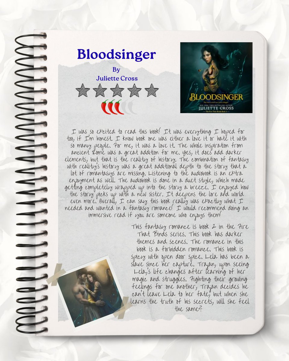 AliBookEscape's tweet photo. Bloodsinger by Juliette Cross Audiobook Review #audiobookreview #juliettecross #bookrecs https://t.co/tQRsyI7RbF