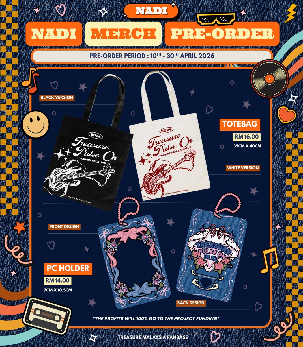 [𝗣𝗨𝗟𝗦𝗘 𝗢𝗡 𝗶𝗻 𝗞𝗟]

𝗗-𝟱𝟬

📩Pre-order for NADI merch.
•To increase our project fund, we decided to open NADI merch pre-order.
•100% of the profits will be use for projects.
•Order here: forms.gle/u4SZGdbwZo5p6e…

#NADIforTREASURE
#TREASUREinKL