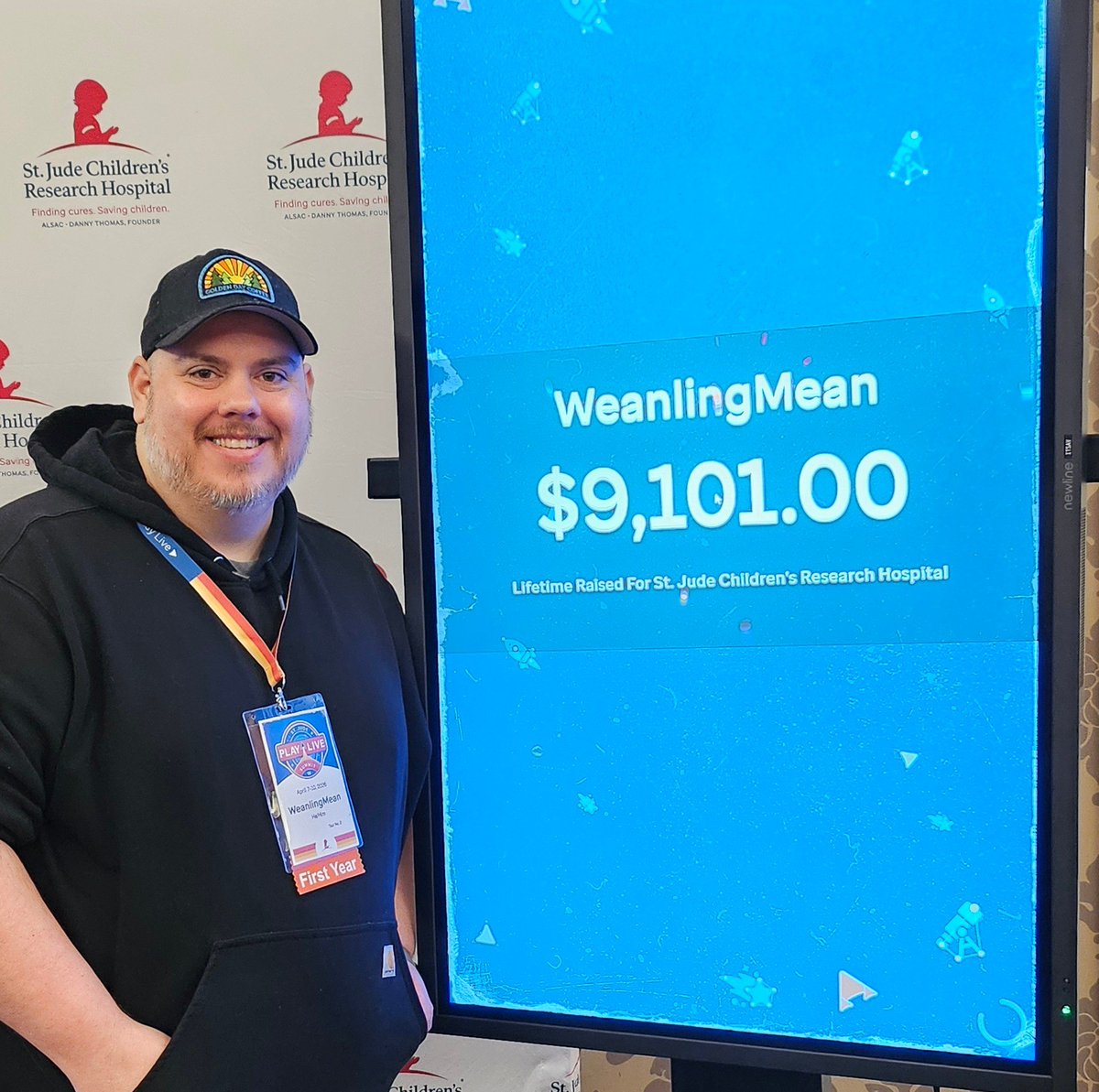 WeanlingMean's tweet photo. We're just getting started.   What an amazing experience at the @StJudePLAYLIVE summit.  Thank you so much for this opportunity to do some good in the world! https://t.co/TE0mDBEXsP