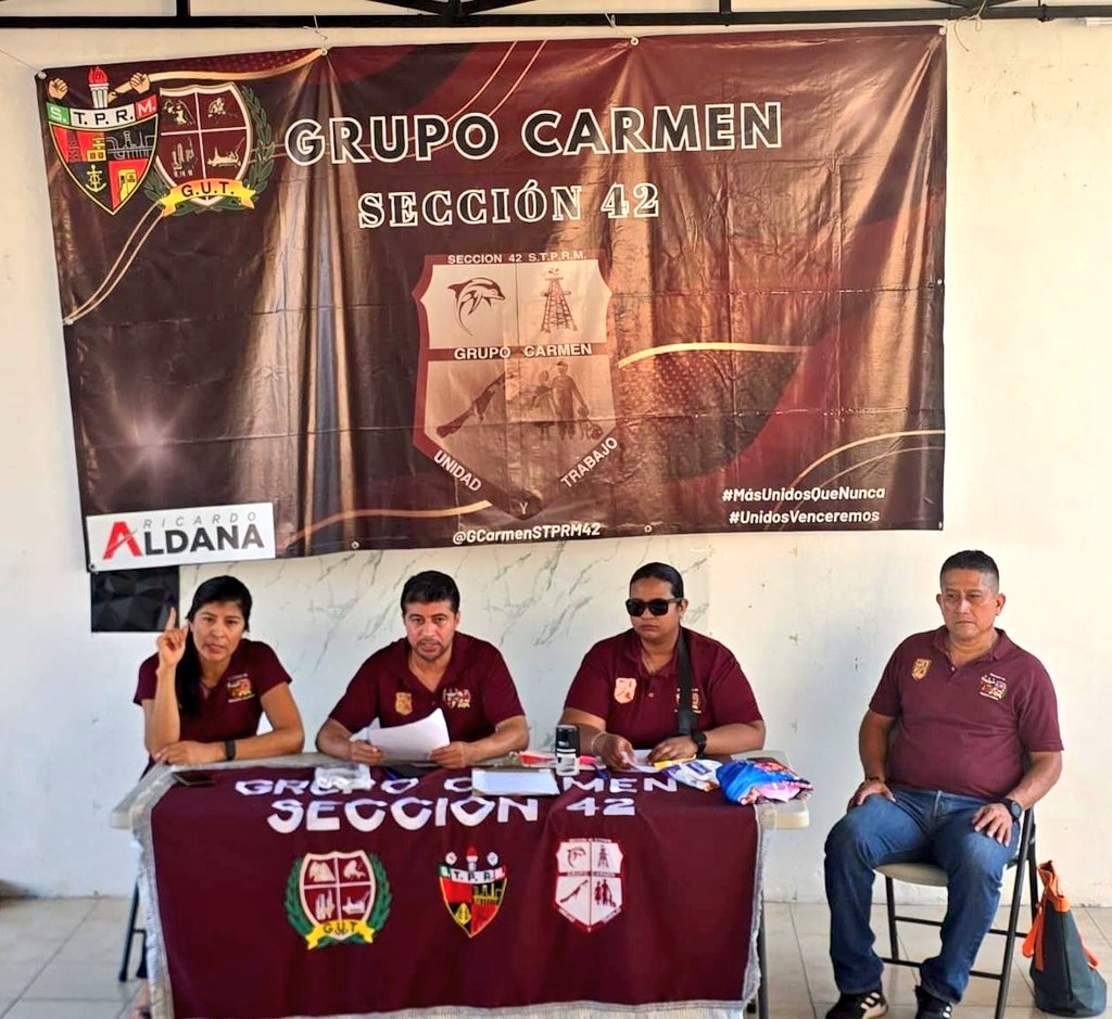 Hoy como cada jueves queda refrendada una vez más la unidad que prevalece en nuestra H.<a href="/Seccion42_STPRM/">Seccion 42 STPRM Oficial</a> siguiendo la política de unidad y trabajo de nuestro líder y amigo <a href="/lgps03101/">@lgps0310</a>.
#MasUnidosQueNunca
*Preparativos para nuestro próximo torneo de pesca.
*Informe financiero.