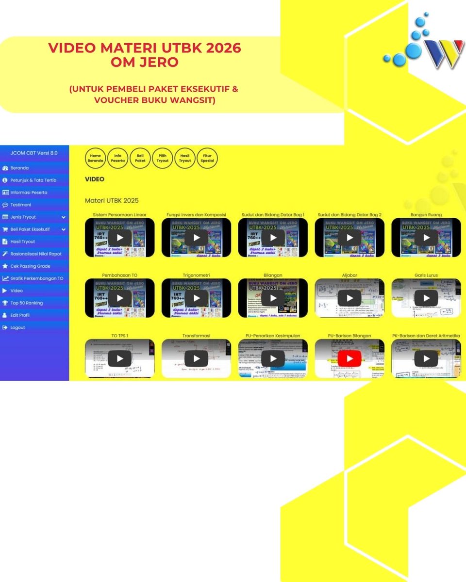 Antusiasme SALAM 3 RIBU pecah banget! 🔥"

Banyak yang minta perpanjang karena nggak mau melewatkan simulasi terakhir sebelum UTBK. 😱

PAKET 7x TO = 25RB
(Cuma @Rp 3500an) 

"KUOTA DIPERPANJANG (SANGAT TERBATAS!) 🚨"
Langsung amankan slotmu sekarang.