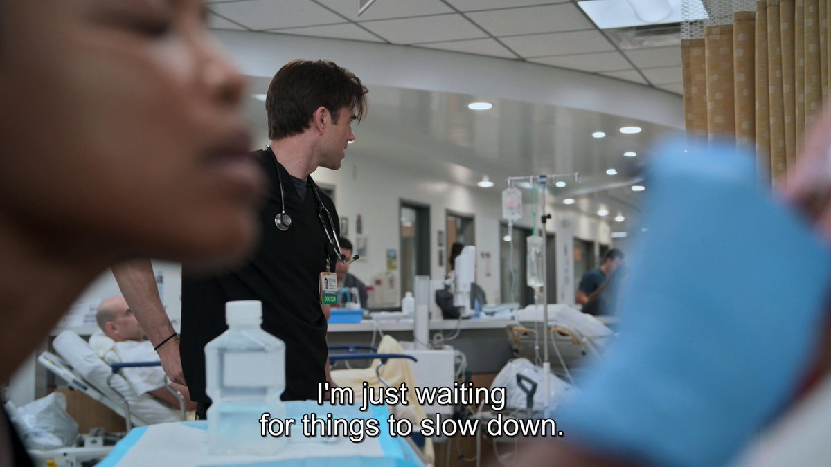 donnie, a married man with a kid, being shown as needing to go home for his family in the same episode where langdon is actively putting off going home and makes no mention of his family. oh the reveal of his air mattress on the floor of his studio apartment is about to go CRAZY