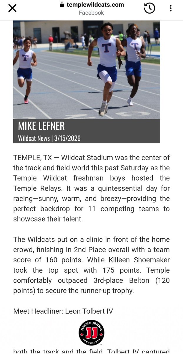 Leon_Tolbert_IV's tweet photo. All my hard work starting to pay off 💪🏾 and I'm just getting started 😤 more to come #TempleStrong #TempleHigh #STUDENTathlete #FreshmanYear #Trackandfield #Sprinter @_Recruit_Temple @THighTrack https://t.co/TYU3IxwXEq