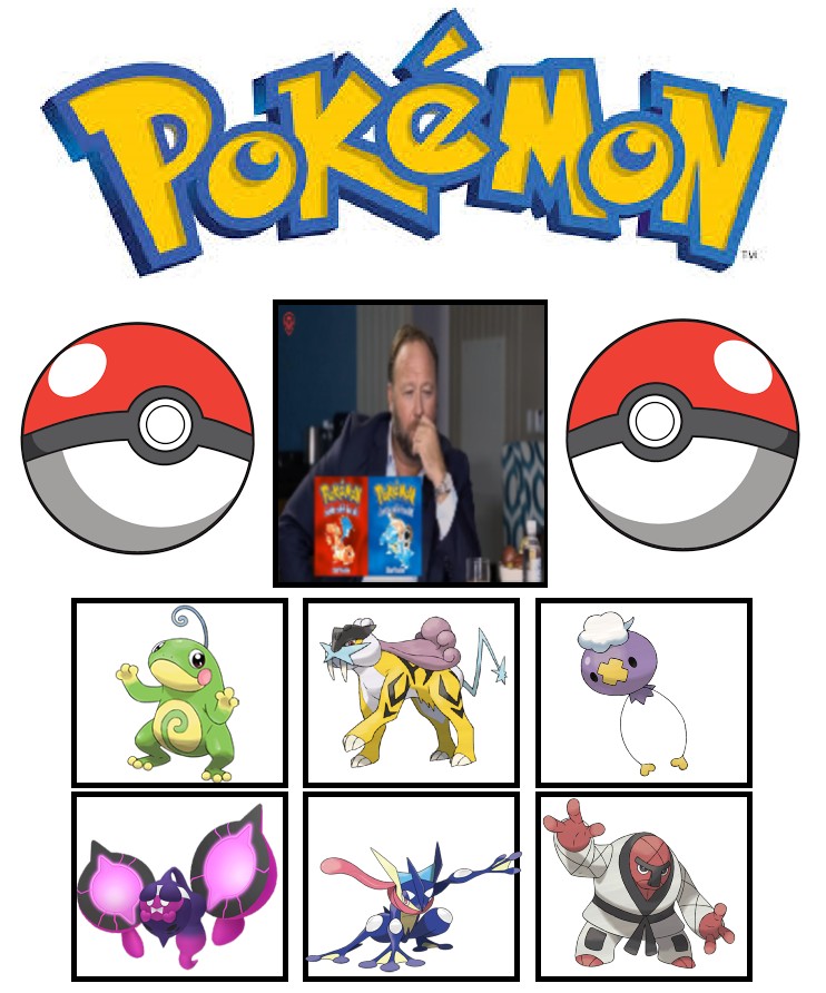 FamousPkmnTeams's tweet photo. Hello Everyone! Today we have famous podcaster Alex Jones! You may know alex from Infowars, where he would share relevant and insightful information on our world! Jonesy and I, heh, we go way back. I shook his hand on a press tour and, well, let's just say we're besties now!!! <3 https://t.co/HKwAPnb419