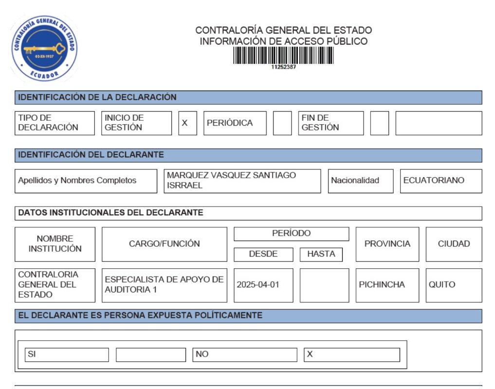 El primo de la cónyuge del #Contralor #MauricioTorres fue contratado por la #Contraloria el 1 de abril de 2025. 

¿Será que #MauricioTorres me va a enjuiciar por segunda vez por compartir estas 3 humildes observaciones? 

1. Más allá de los límites legales del nepotismo, la
