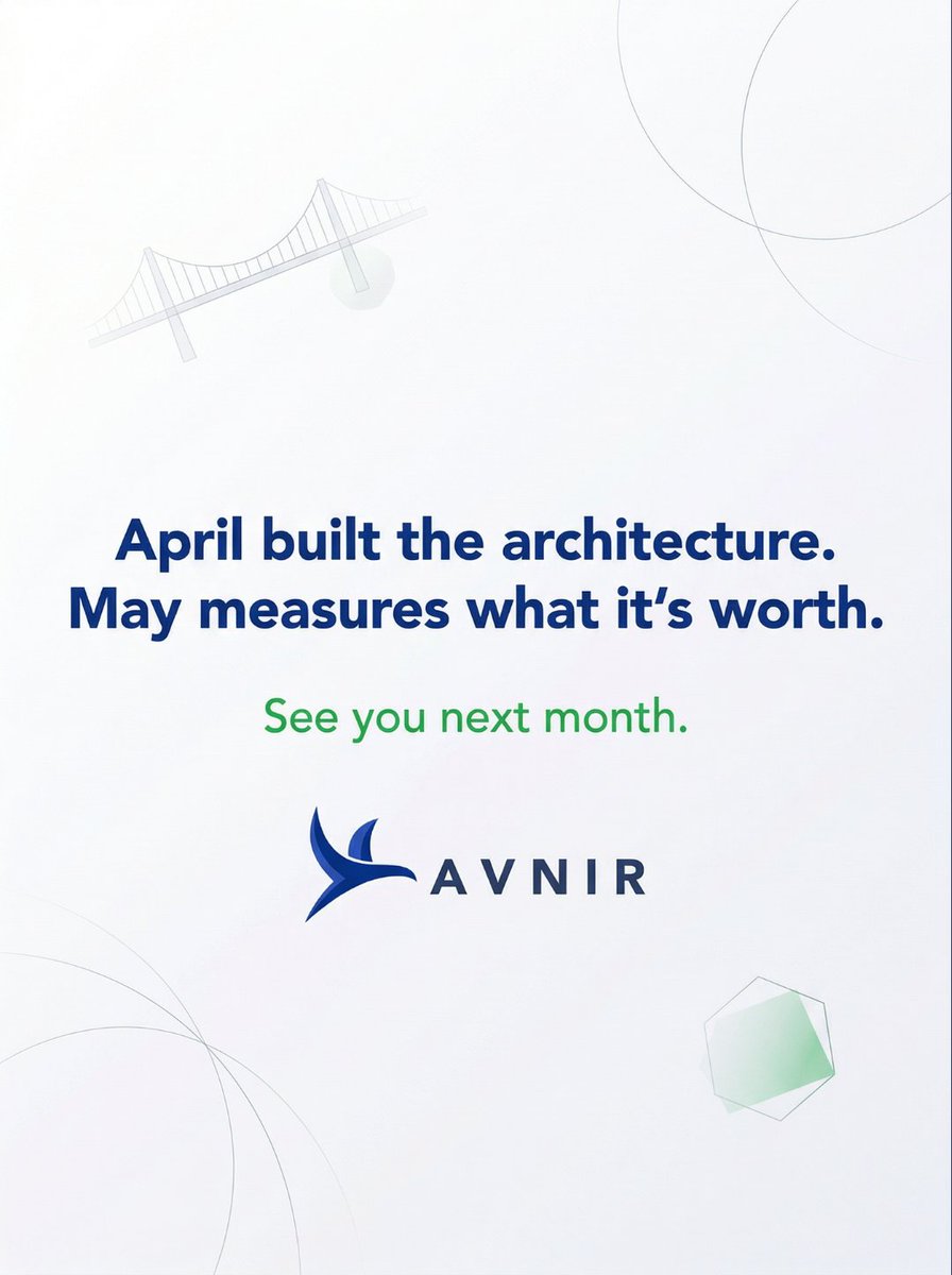 OfficialAvnir's tweet image. April built the architecture. May measures what it's worth.

Thank you to everyone who was part of this month's conversation. The honesty in the replies made every post better. 🧭

See you in May. — The AVNIR Team 

#RelationshipIntelligence #Consulting #RelationshipArchitecture