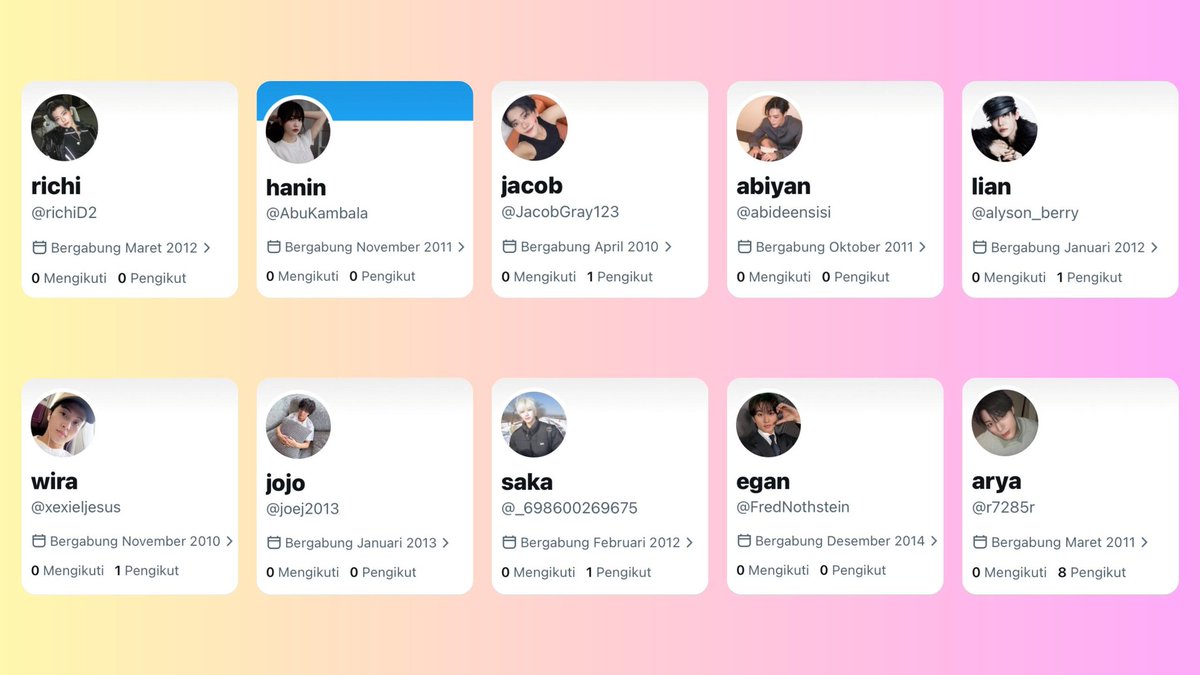 WTS ACC KOSONGAN Y10-Y23 

Y10-Y12 : 14k
Y13-Y23 : 13.5k 

ಇ. verif email only
ಇ. *email firstmail*
ಇ. usn random
ಇ. *mt lagi eror*
ಇ. belum masuk ht

wa : wa.me//6289699284511

#zonauang #zonajajan #zonaduit