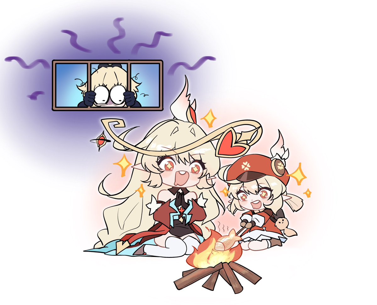 girls881520's tweet image. In Confinement Room……#GenshinImpact  #Alice #Klee #Jean