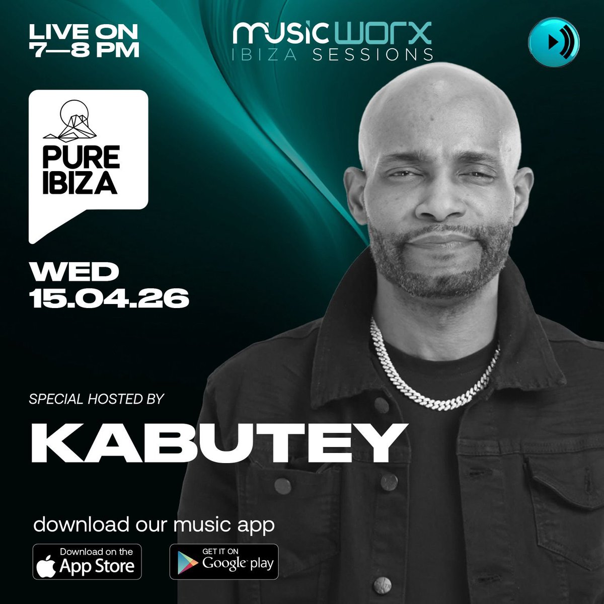 djkabutey's tweet image. Tune in for my @MyMusicWorx Session Guest DJ Mix on @PureIbizaRadio Wednesday 15th April at 19:00 (CET), 1:00 PM EST (Eastern Standard Time) or 12:00 PM CST (Central Standard Time) in North America🔥: music-worx.com/ibiza-sessions/

#electrohouse #bigroom #deephouse