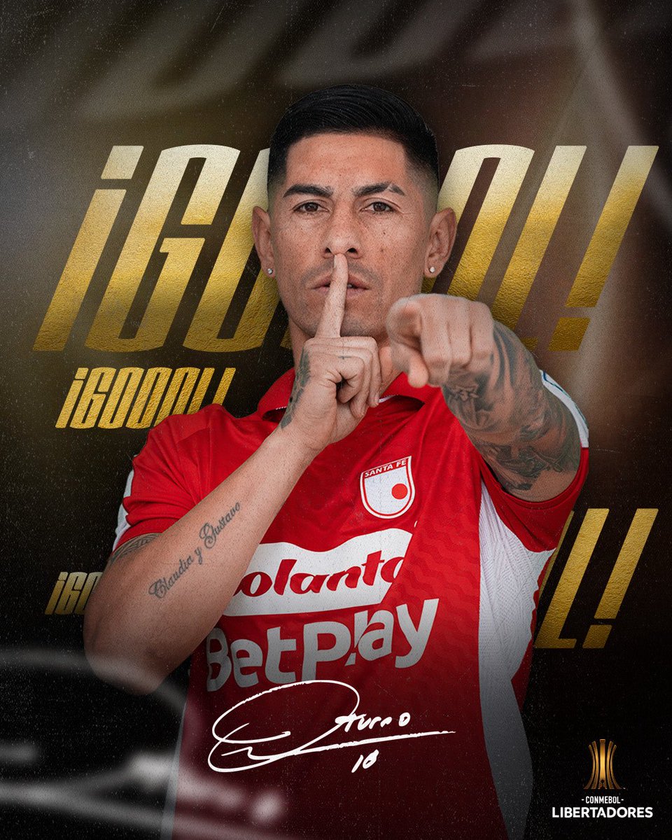 SantaFe's tweet photo. ⏱️21’ ¡GOOOOOOOLLLLLLL del Turro Oliveraaaa 🦁🔥!

Santa Fe 1-0 Peñarol

#Libertadores   #VamosSantaFe https://t.co/mOnrV21VW6