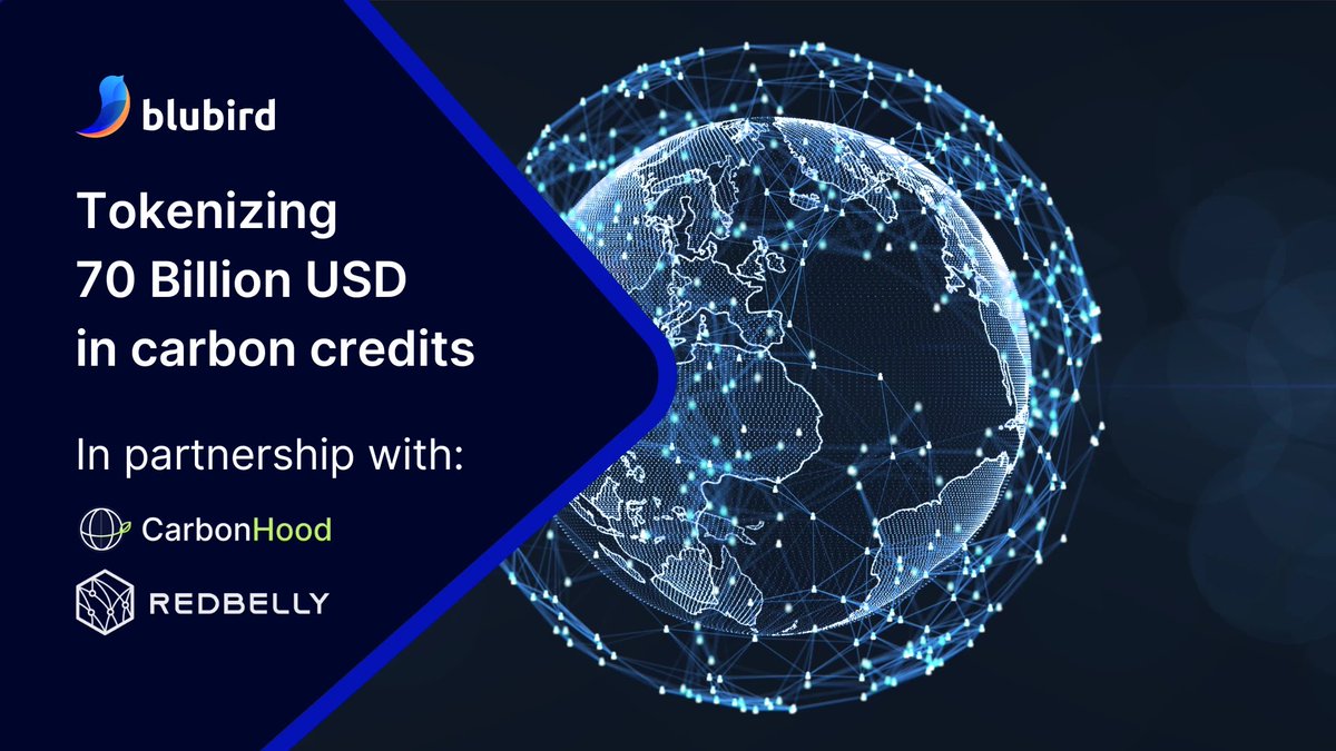 Redbelly_1975's tweet image. This is something a lot of people who follow #Redbelly know or already seen… but most are still underestimating it. 
CarbonHood — focused on carbon credits for net-zero goals — is bringing massive volume on-chain. They chose #RedbellyNetwork + Blubird to do it. 

Blubird is