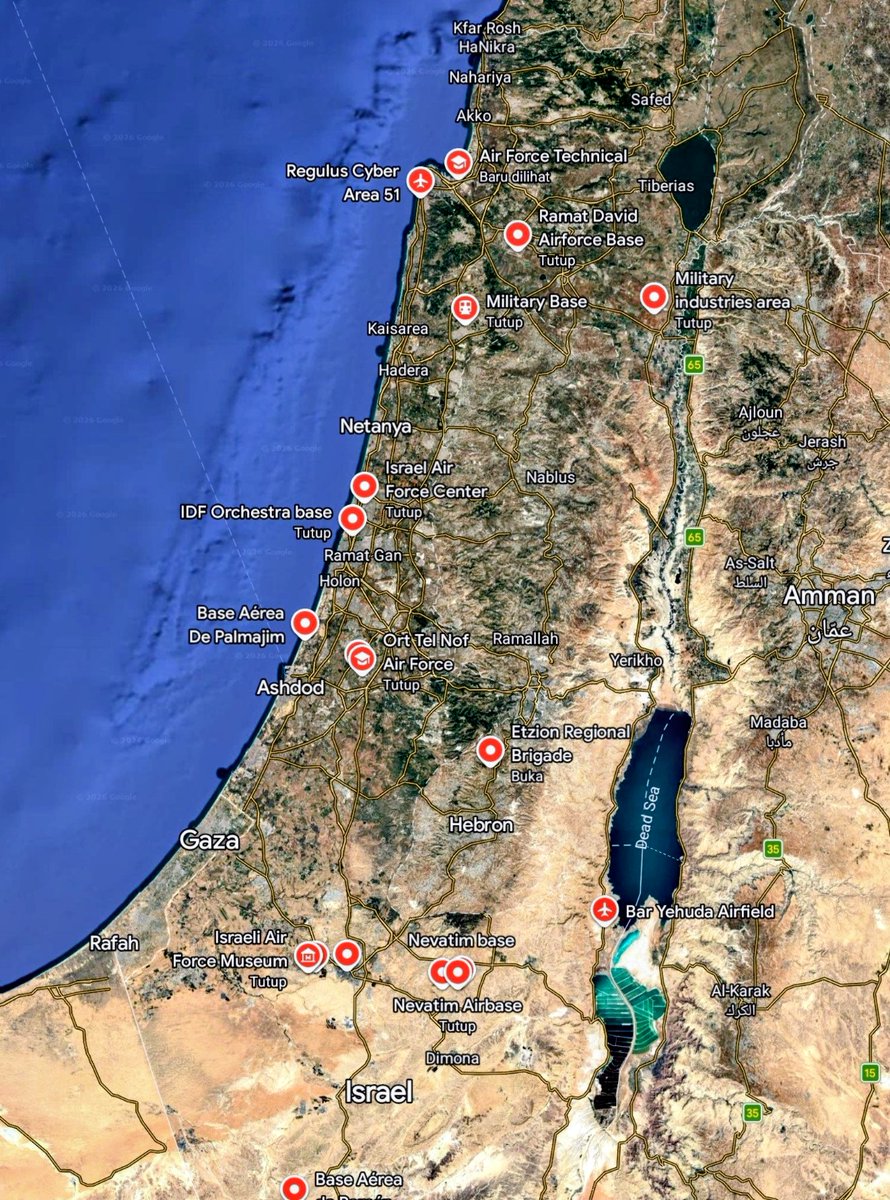 JokowiIjasahAsu's tweet photo. The bases are over 13 Israeli Air Forces @IAFsite
#IAF #Genocide VS #Handala
#OpenSociety #Transparancy https://t.co/exR3zFvBQX