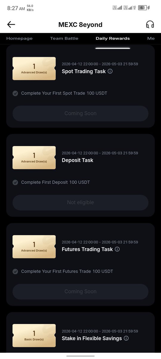 SultanLimon's tweet photo. MEXCmize 8eyond Infinity

10,000,000 USDT rewards pool for easy task 

https://t.co/jaBG7rVcTP

Or goto event page register this
Event goto team option then search Limon735 and join this event https://t.co/yTHr4S4Emz