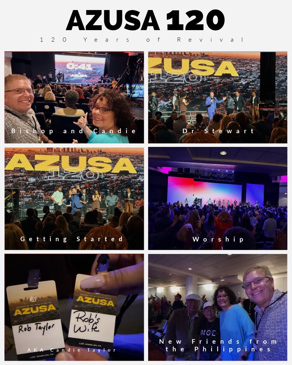 RobTaylor74's tweet photo. Candie and I are thrilled to be representing Hawaii Church of God at Azusa 120. https://t.co/uCcJ8TK1Ha