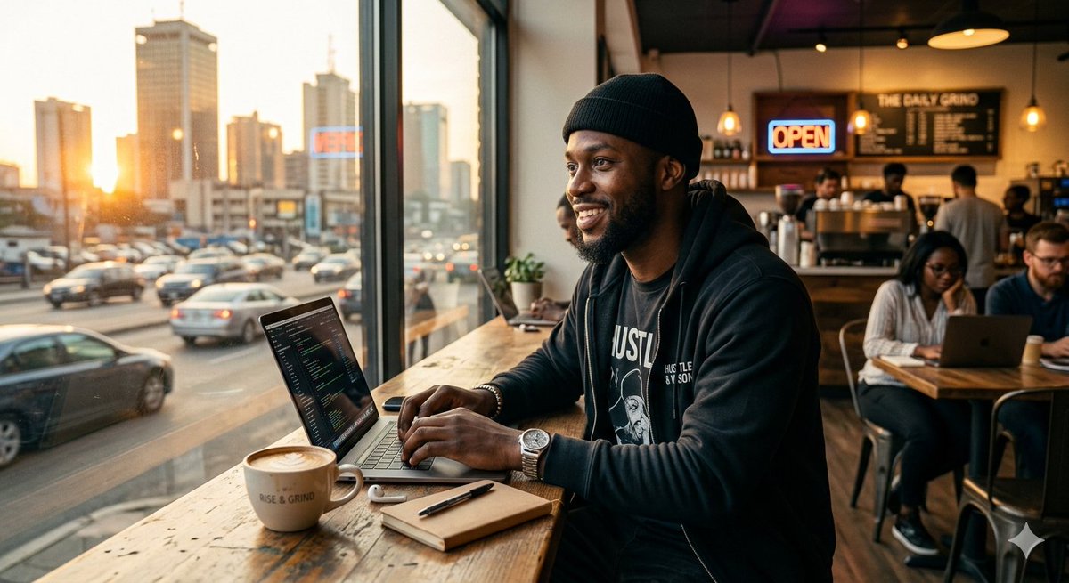 heisposix's tweet image. Waking up blessed and focused ✨

   The energy is right, the goals are set, and the vibes are unmatched today.
   ​Let's get after it and keep that same energy all the way through. Stay solid and have a productive one! 😁📈 #MorningVibes #Mindset