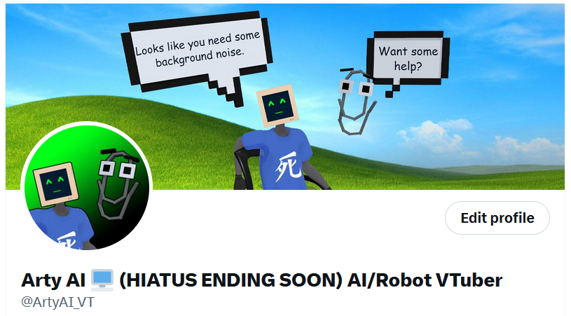 Arty AI 🖥️ (HIATUS ENDING SOON) AI/Robot VTuber tweet media