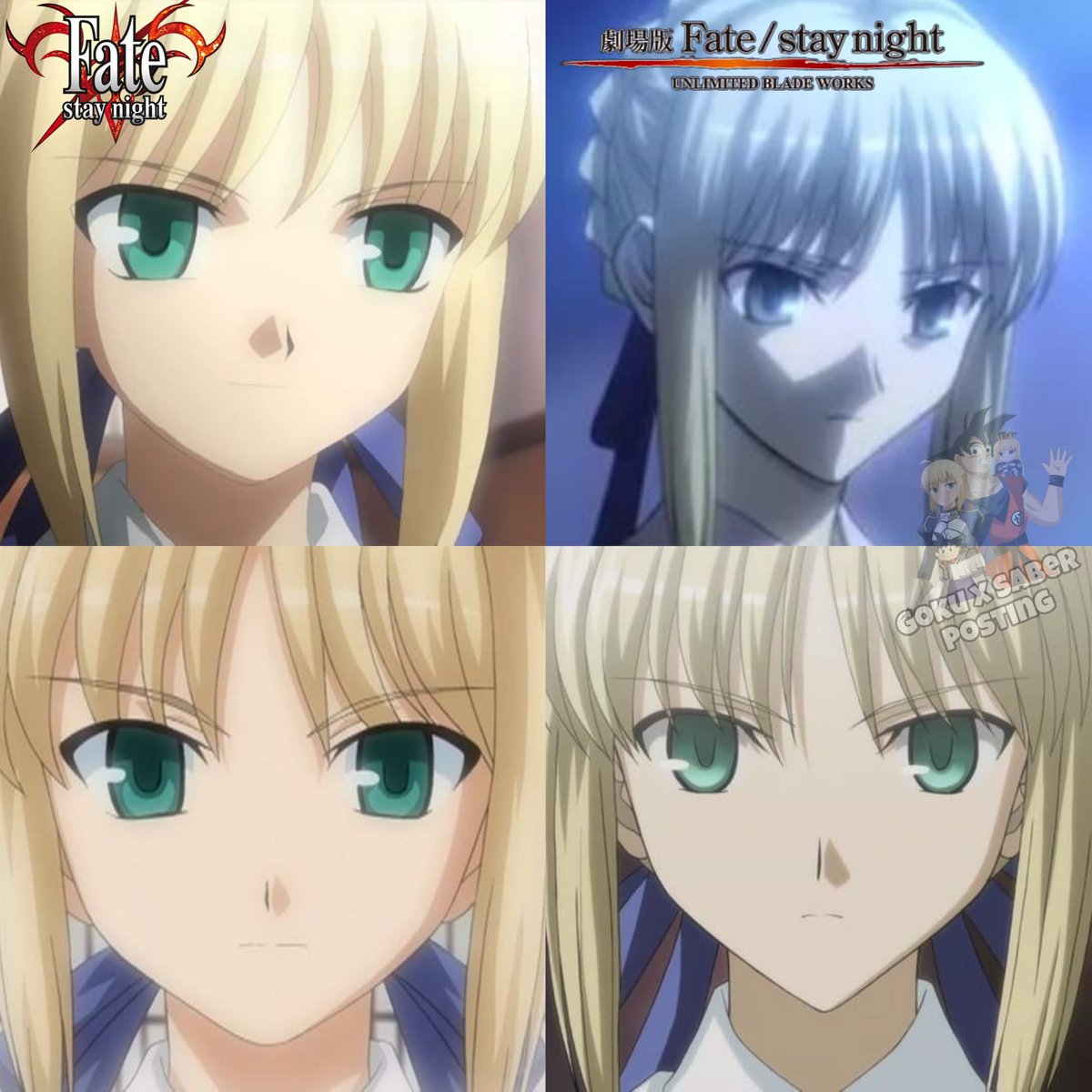 Goku x Saber GrialPosting tweet media