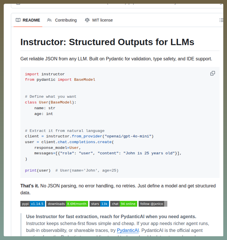 tom_doerr's tweet image. Extracts JSON from LLMs

github.com/567-labs/instr…
