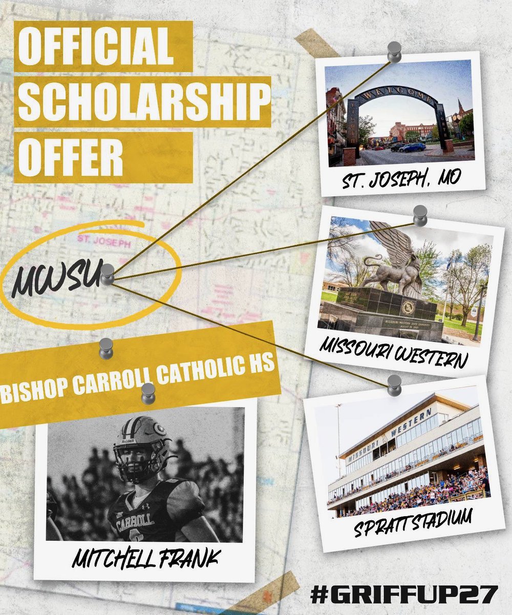 After a great call with <a href="/Coach_StLouis/">Patrick St. Louis</a> 
I am blessed to receive an offer from <a href="/MWSU_Football/">Missouri Western Football</a> #AGTG #A10Mentality
<a href="/PIAthletes/">Coach James Tabor</a> 
<a href="/BCCHS_Football/">Bishop Carroll Football</a> 
<a href="/jeremycrabtree/">Jeremy Crabtree</a> 
<a href="/CoachJoeBC/">Coach Joe Frangenberg</a>