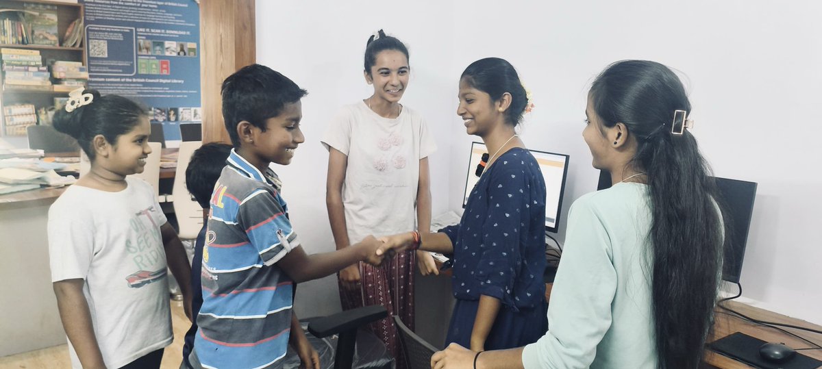 readingkafka's tweet photo. Lovely to see kids checking their exam results and congratulating each other in the rural public library. π·πΏπποΈ#knowledgespaces https://t.co/eMz9mFhBmk