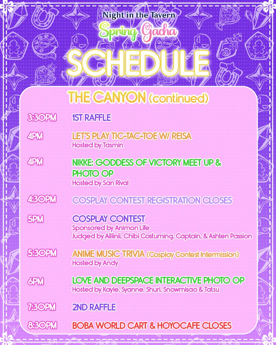 pop_umai's tweet photo. 🎤 EVENT SCHEDULE 🗓️

Save our schedule so you don’t miss out on the fun! As you can see we have lots of activities to do throughout the day 🥳

https://t.co/kx935GkGNS https://t.co/q0ytQecU8e