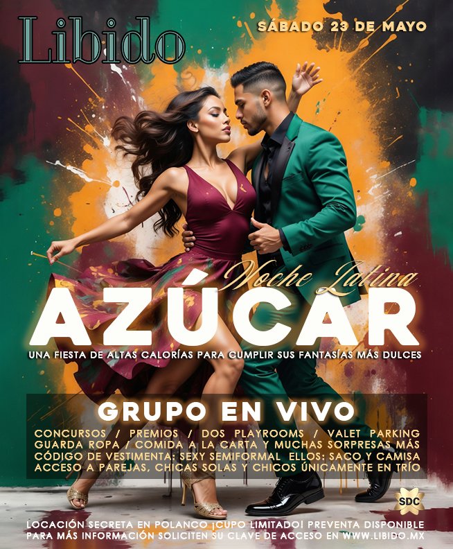 LibidoSW's tweet photo. 🗣️📢PRÓXIMOS EVENTOS LIBIDO

¿Quieren probar las mieles del mundo feliz?

Aquí les dejamos 3 fiestas que no se pueden perder si buscan conectar con gente liberal buscando cómplices de aventuras. 

📅 VIERNES 17 DE ABRIL
😈 CALIGULA / NOCHE ROMANA

📅 VIERNES 8 DE MAYO
💃 FELIZ DÍA DE LAS MAMACITAS

📅 SÁBADO 23 DE MAYO
🔥 AZÚCAR / NOCHE LATINA

Les recordamos que nuestros eventos son de cupo limitado así que recomendamos obtener sus accesos de forma previa a precio preferencial.

🚨 ¡No se queden fuera!

ℹ️ Para más información soliciten su clave de acceso en https://t.co/pnCRDNAJQO