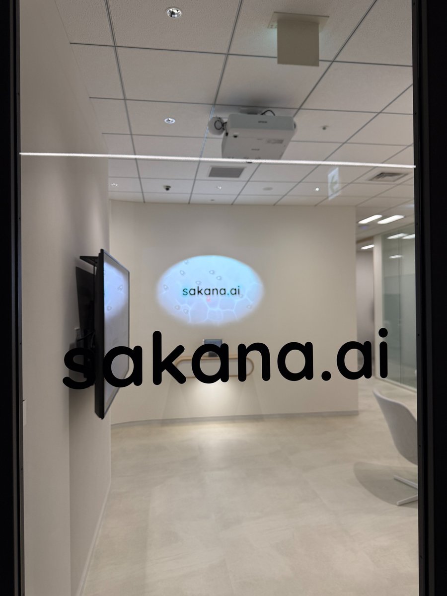 y_m_asano's tweet photo. Today we visited Japan's hottest AI startup @SakanaAILabs🎏🇯🇵! 
We met their research scientists and discussed the implications and impact of some their works like "The AI scientist" and "Continous Thought Machines". 
We presented our @FunAILab works, "Better Language Models Exhibit Higher Visual Alignment" and "Data Repetition Beats Data Scaling in Long-CoT Supervised Fine-Tuning". Got lots of cool questions and discussions! Thanks, Masanori Suganuma, @_yutaroyamada, @ciaran_regan_