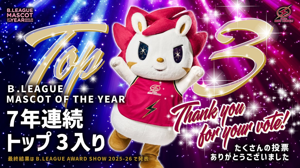 川崎ブレイブサンダース⚡️川崎からバスケの未来を⚡️ tweet media