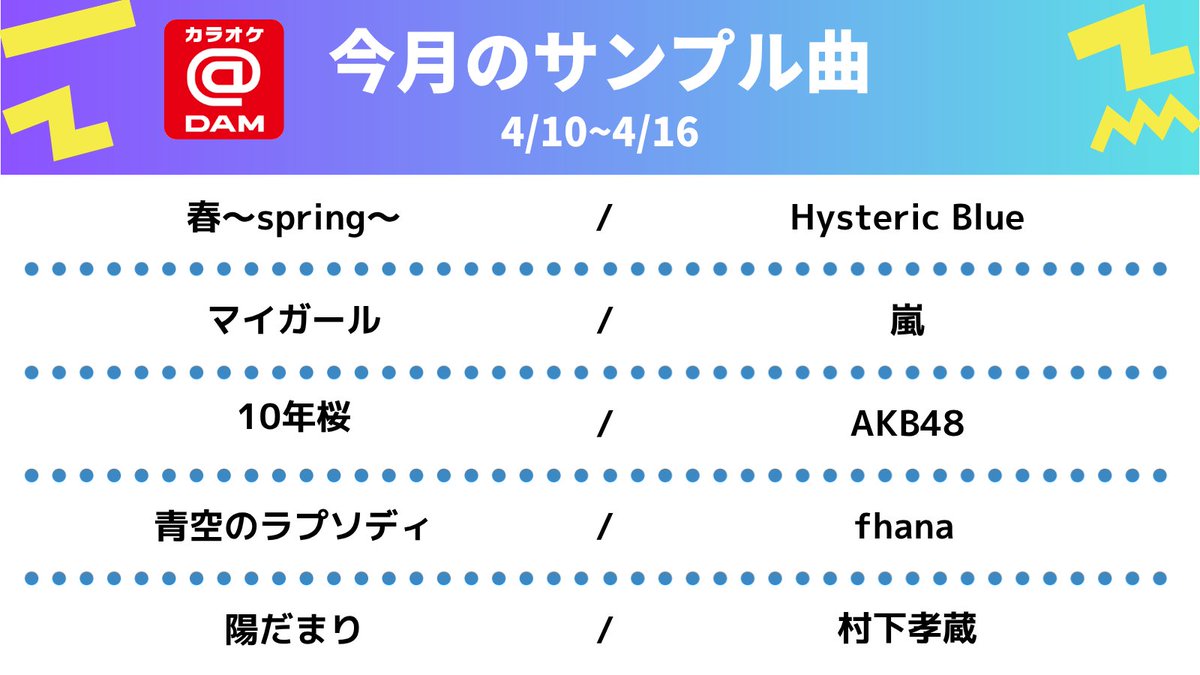カラオケ＠DAM tweet media
