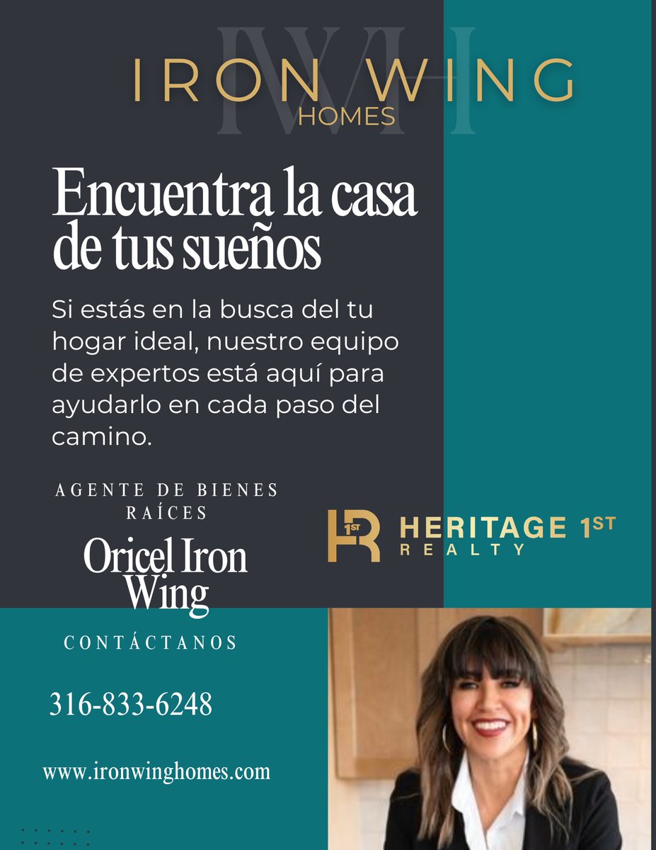 RealtorOricel's tweet photo. 𝐎𝐫𝐢𝐜𝐞𝐥 Iron Wing-𝐑𝐞𝐚𝐥𝐭𝐨𝐫-316-833-6248-Heritage 1st Realty 🌐https://t.co/KmByR3P1Gz https://t.co/9d3CNr916J