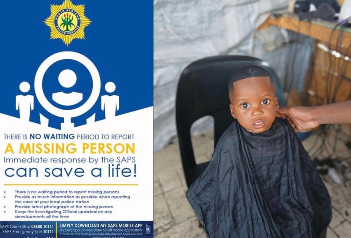 _ArriveAlive's tweet image. SAPS in Hoedspruit under the Mopani District have intensified the search operation for a 1-year-9-month-old boy Kahlodi Mokibel

arrr.co.za/ehCyX

#ArriveAlive #MissingChild @SAPoliceService