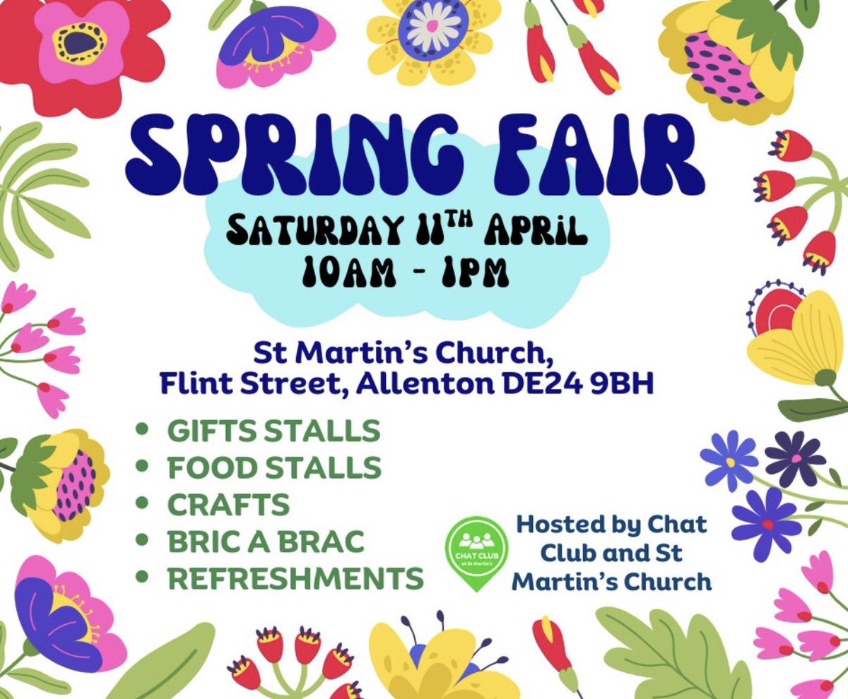 ChatClubCIC's tweet photo. We are open as usual tonight and tomorrow from 8:30pm.

We also have our Spring Fair tomorrow from 10am! Come down! 💚 https://t.co/HNRsj46GOz