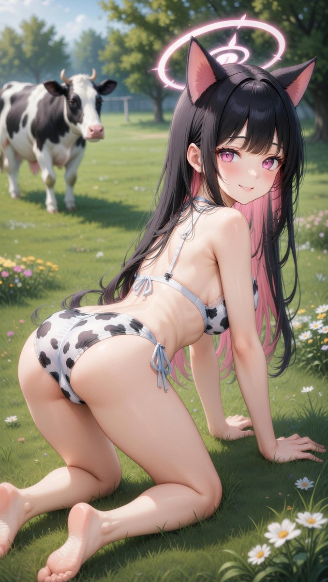 HentesLeag87391's tweet image. 今日はちょっと田舎気分🐄🌸でも気をつけて…すべての猫が見た目どおり無邪気とは限らないよ😉ちょっとしたイタズラ心もね😈Today I’m in a bit of a countryside mood 🐄🌸But be careful… not every cat is as innocent as it looks 😉a little bit of mischief 😈
#catgirls #neko #cow #animal