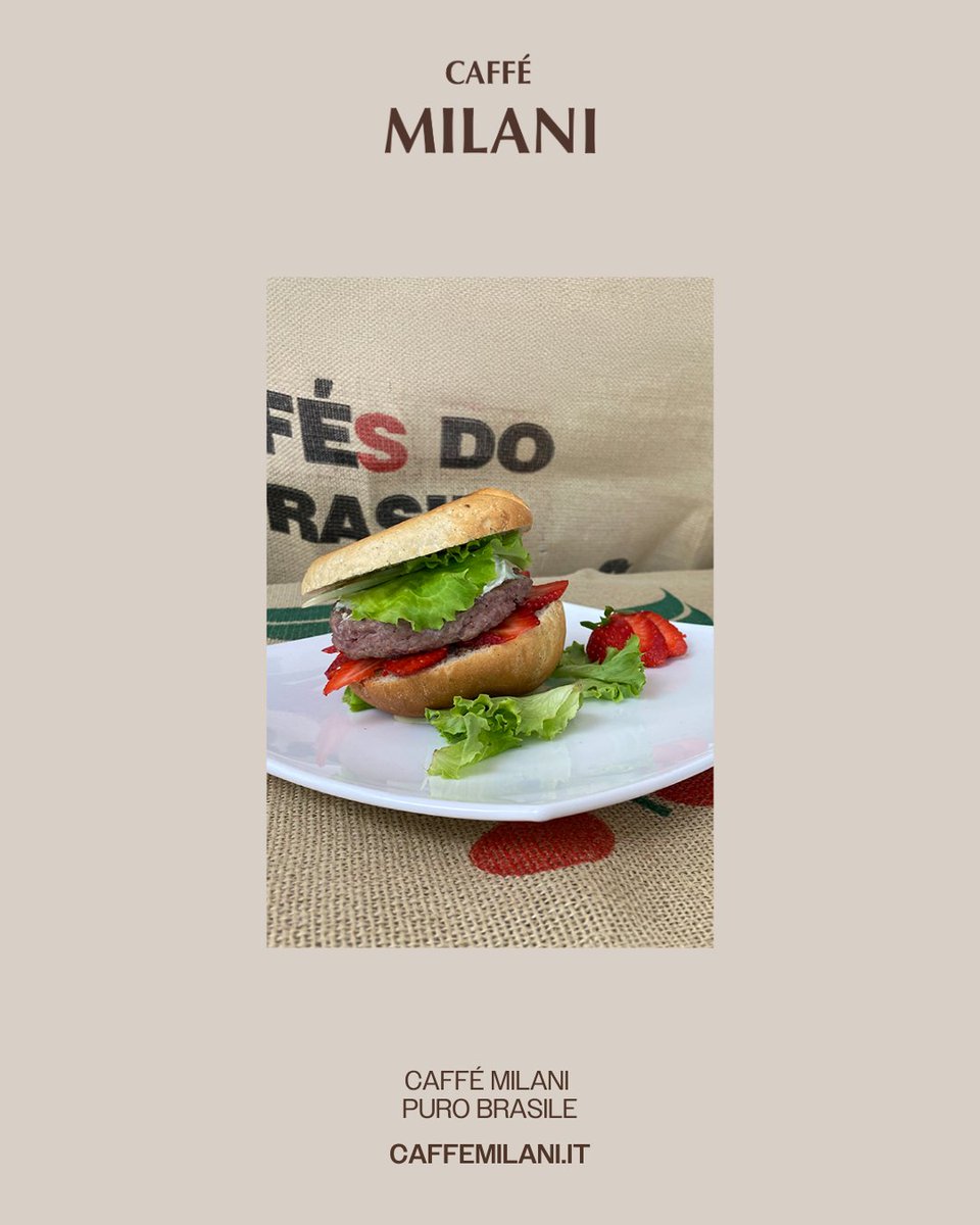 CaffeMilani's tweet photo. A beef burger with strawberries and a coffee-infused bun?! 🍔
Our delicious Puro Brasile invites experimentation. Think out of the box and try this unusual coffee-bean-shaped burger!

#caffemilani #ricetta #hamburger https://t.co/g7nSQujM1K