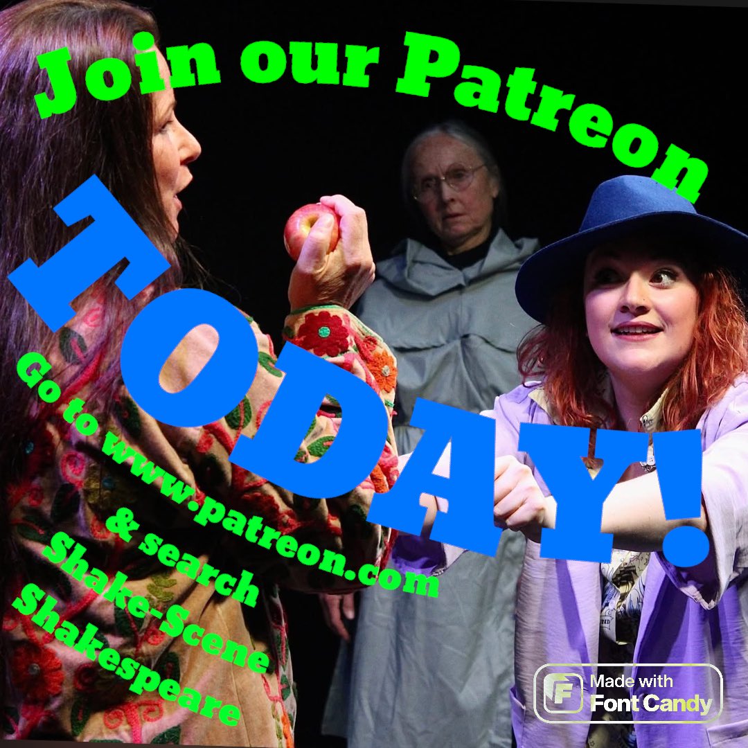 shakescenery's tweet image. Want to be in on the #Shakespeare from #cuesonly #liveperformance fun? Join our Patreon today &amp;amp; join our #theatre family! #Shakespeare2026

Go to patreon.com &amp;amp; search Shake-Scene Shakespeare 

#foryoupage #viral