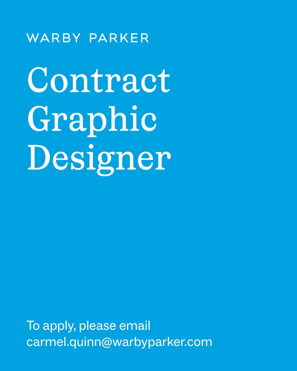 findopenroles's tweet image. Warby Parker is looking for a Graphic Designer to partner with its Brand Design team on a contract basis.

Role: Graphic Designer
Type: Contract
Location: New York (Hybrid)

For full details, check the link in our bio.⁠
